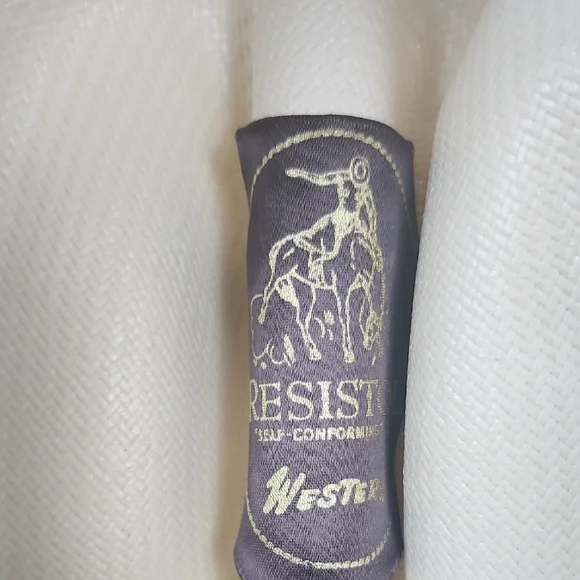 Resistol Natural Cream Straw Western Cowboy Hat with Brown Band Size 7 1/8 R NEW